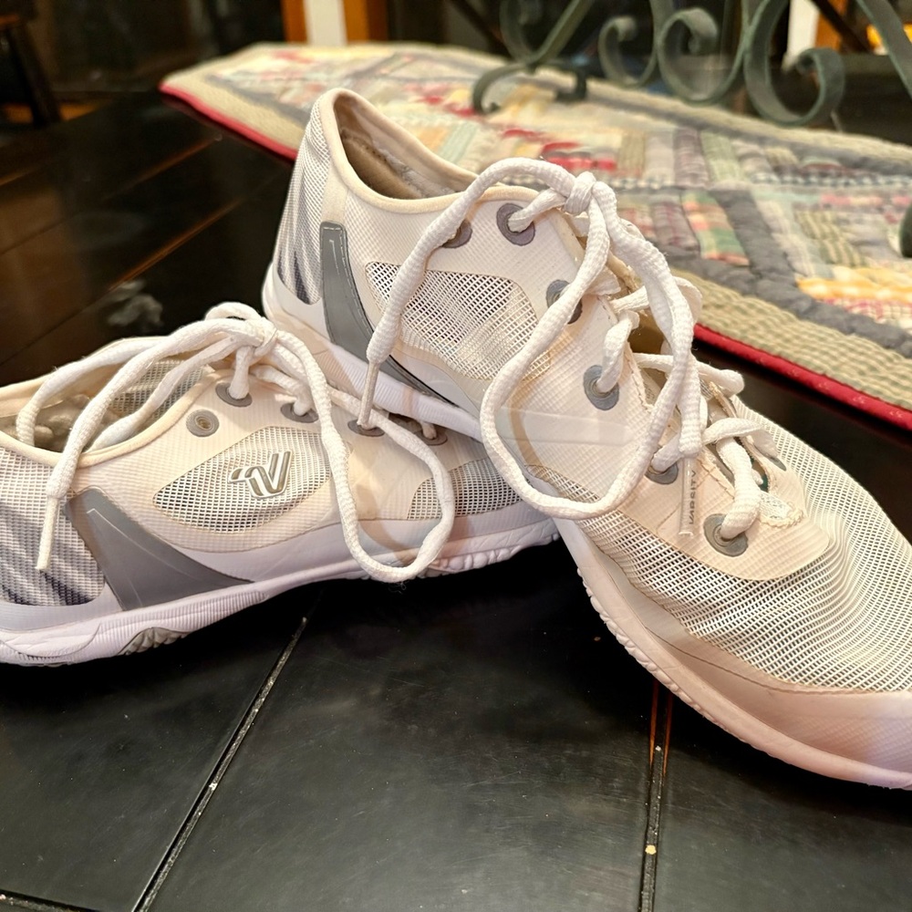 Varsity Ascend “Own The Air” White and Gray Athletic Cheer / Tumbling Shoes NICE